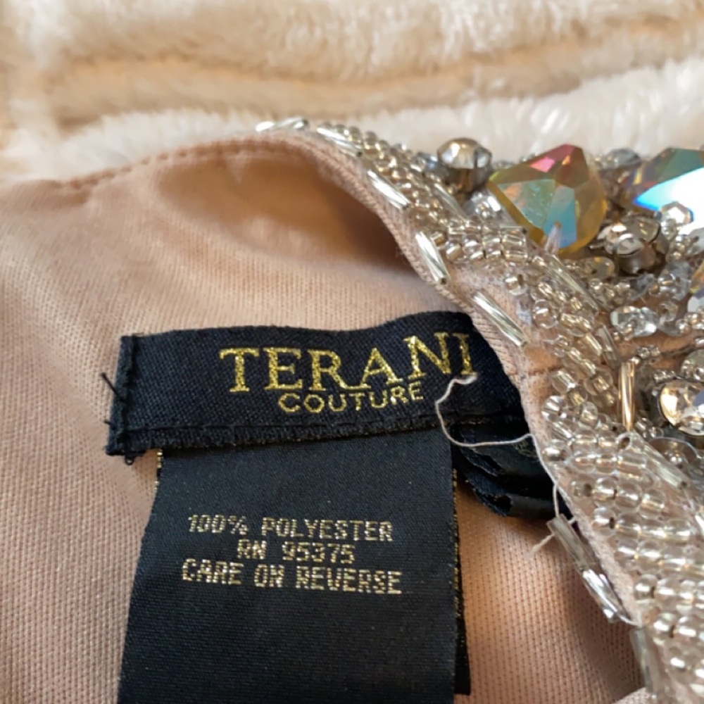 Terani couture silver dress - Picture 3 of 4